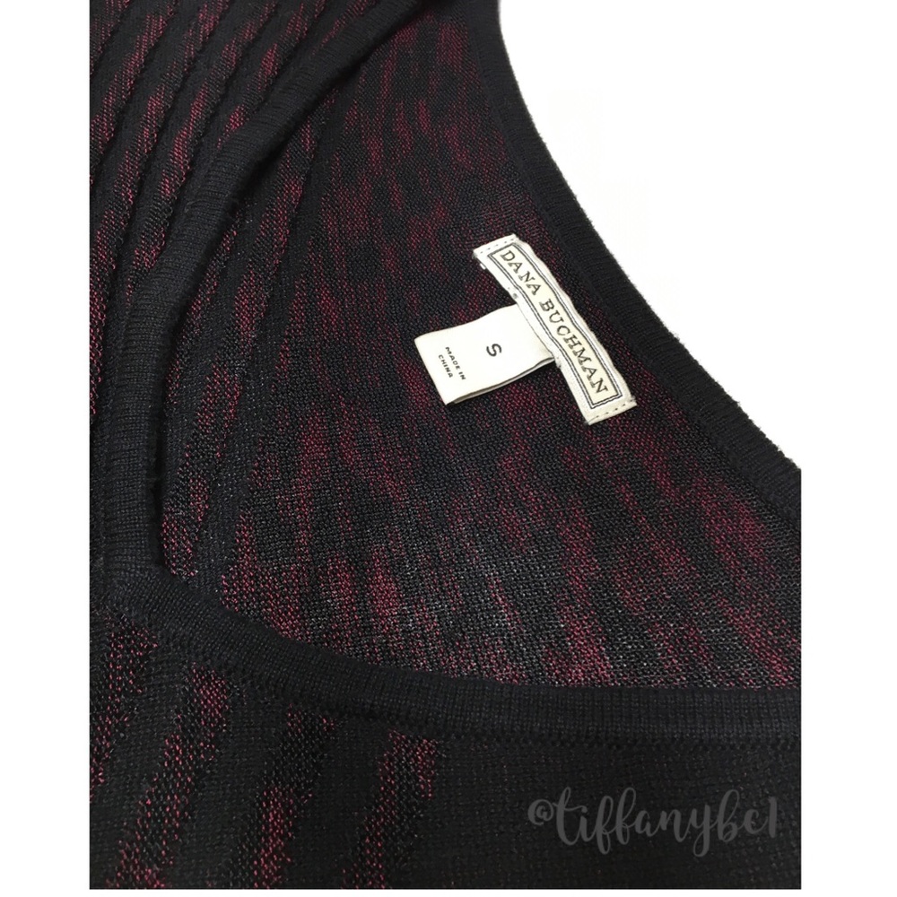 Dana Buchman Asymmetrical Tunic Burgundy - Picture 5 of 14